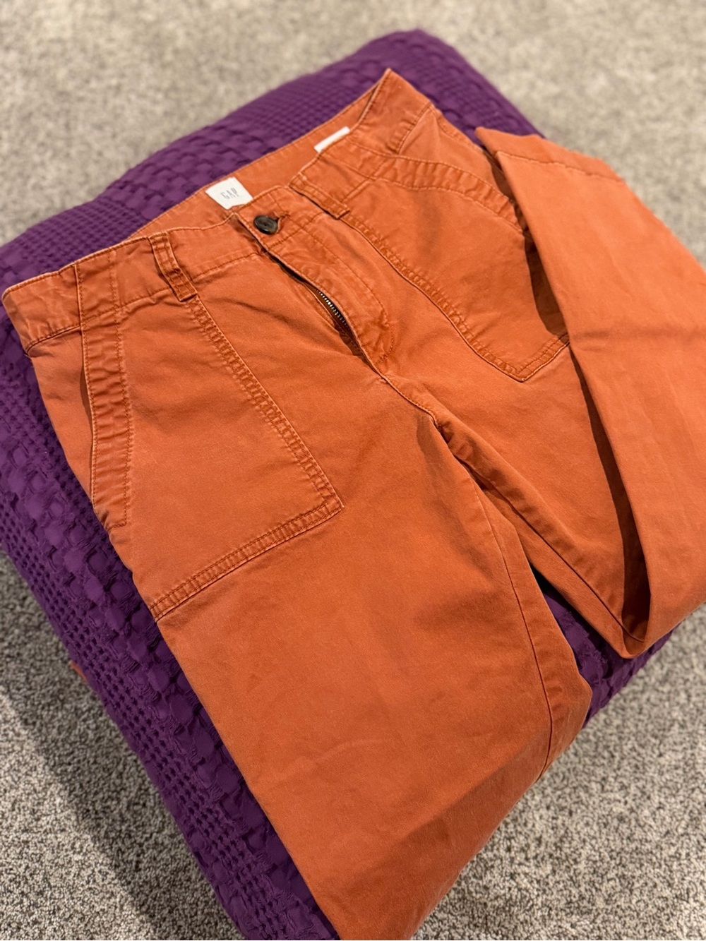 Gap Rust Orange Utility Pants